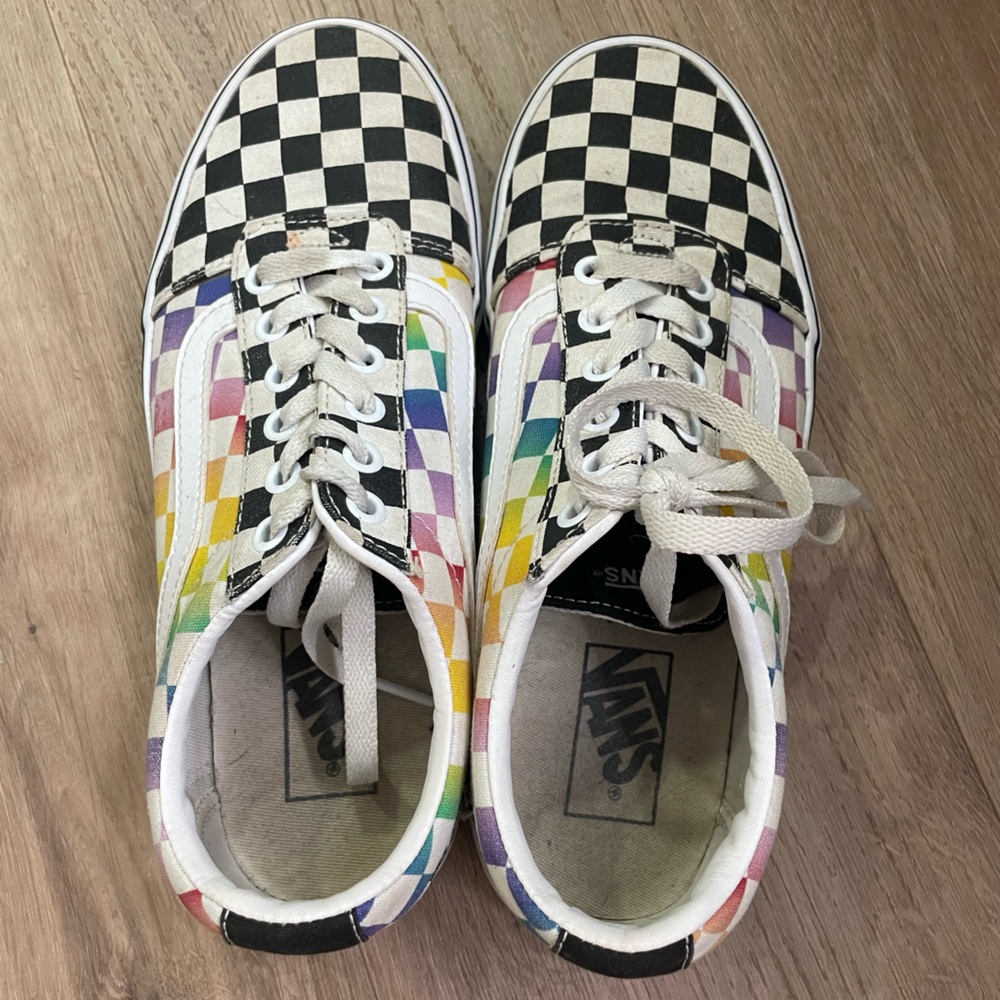 Vans Colorful Checkered Canvas Shoes